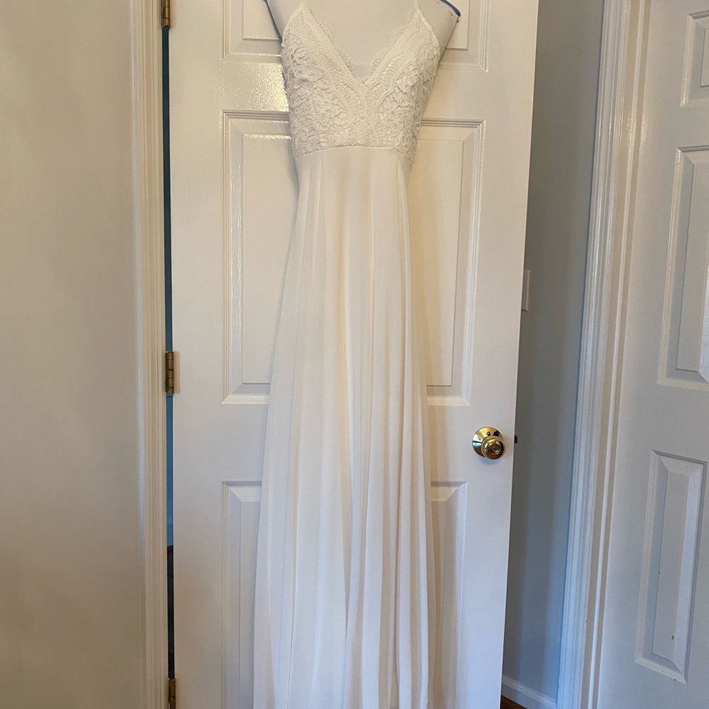 Lulus white formal dress